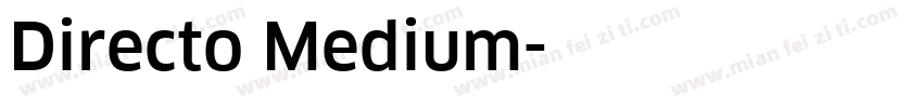 Directo Medium字体转换